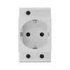 Zásuvka CEE 7/3 DeLOCK 11469 svetlosivá 250V 16A