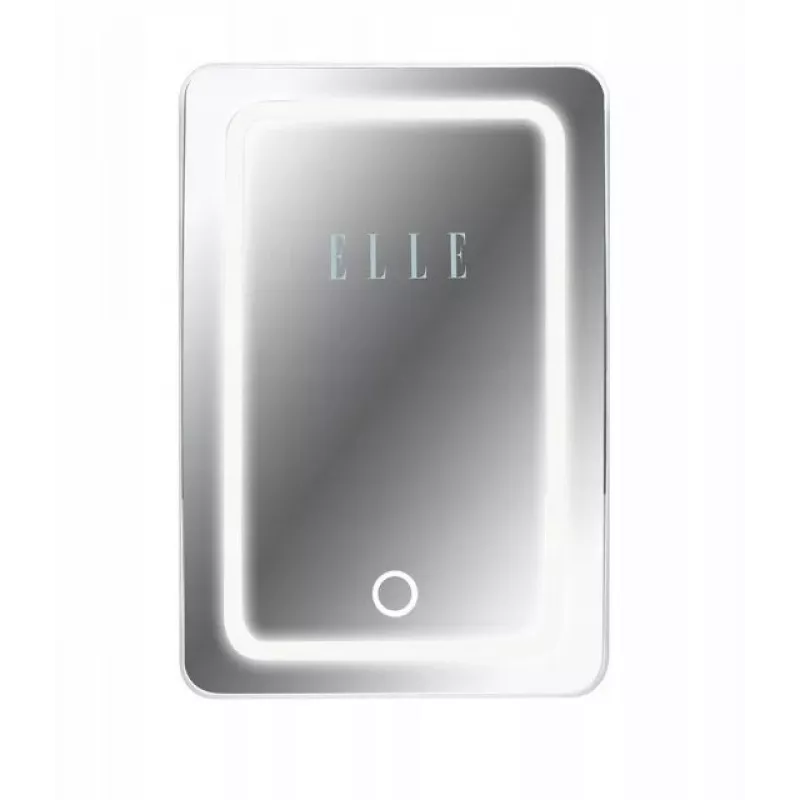 Mini chladnička s LED zrkadlom na líčenie Elle ESDAFX04WHEU 4 l biela