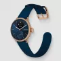 Withings ScanWatch 2 - hodinky s EKG, tepovou frekvenciou, SpO2, sledovaním aktivity a spánku (38 mm, modrá ružové zlato)