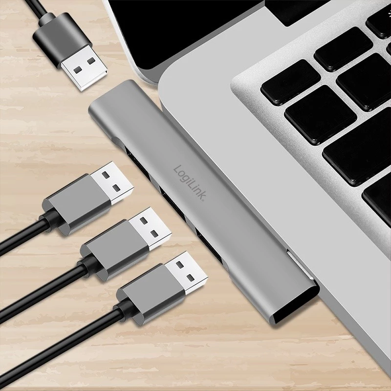 LogiLink USB 3.2 Gen1 Hub 4-portový USB-A 1x USB3.0 AF 3x USB2.0 AF UA0436