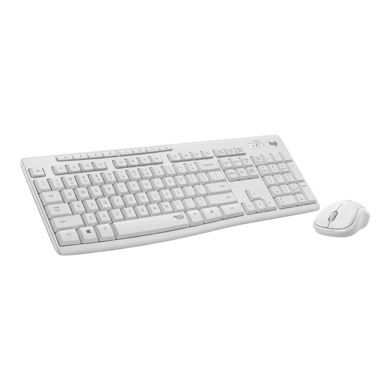 Logitech MK295 Silent - sada klávesnice a myši - bezdrôtová - 2,4 GHz - talianska - krémovobiela