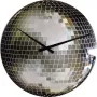 NeXtime hodiny 8801 Small Disco, Ø30 cm, nástenné, strieborné