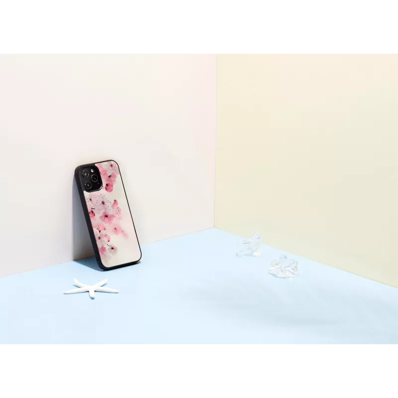 Ochranné puzdro iKins pre Apple iPhone 12 Pro Max – dizajn čerešňových kvetov