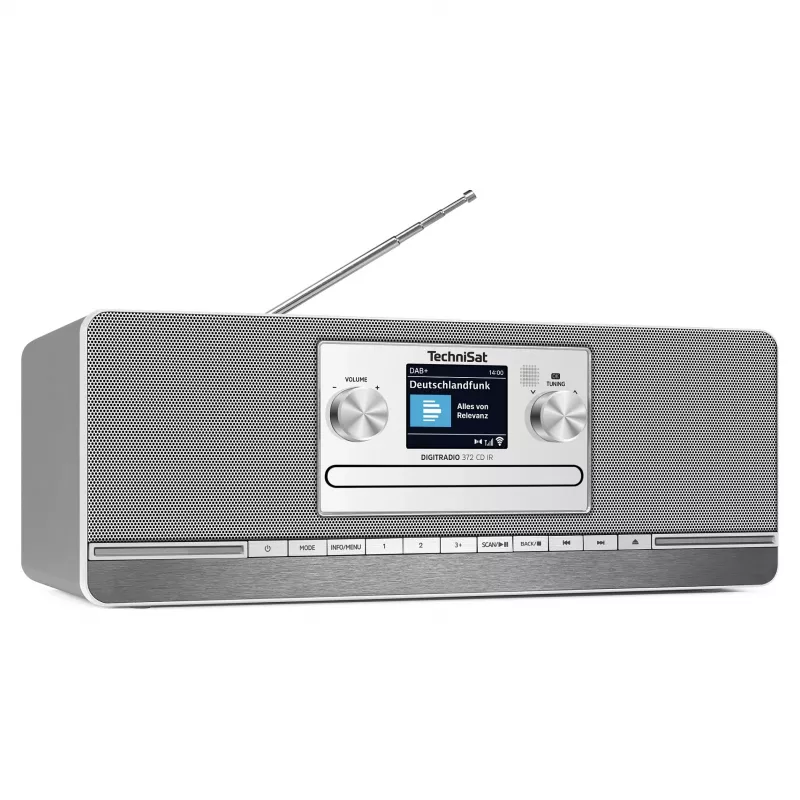 TechniSat DIGITRADIO 372 CD IR internet analógové & digitálne antracit, strieborná