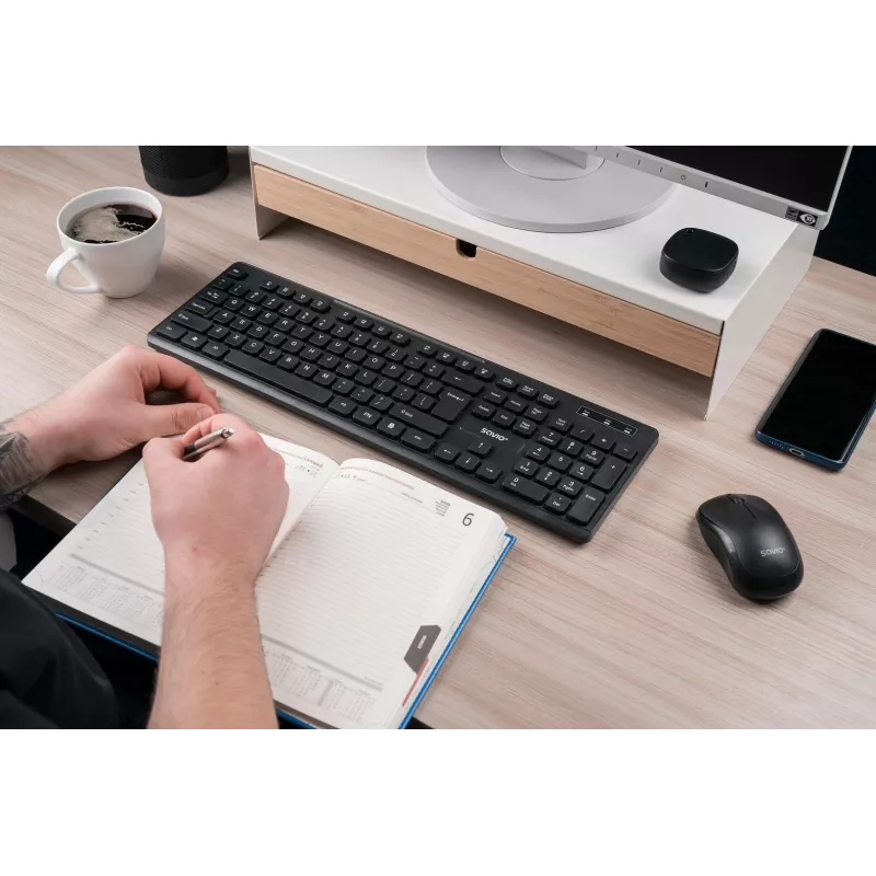 Savio KB-02 klávesnica Home/Office USB QWERTY čierna