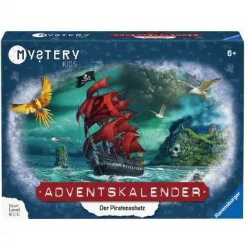 Mystery Kids adventný kalendár Der Piratenschatz, puzzle hra