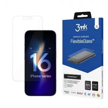 Tvrdené ochranné sklo displeja 3MK FlexibleGlass pre iPhone 16 Pro