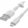 Kábel Belkin Cbl Scicone USB-A LTG 2M blc biely USB A USB C Lightning