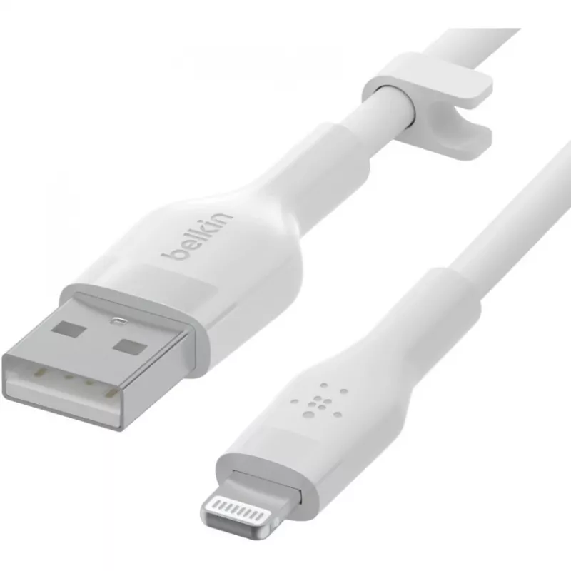Kábel Belkin Cbl Scicone USB-A LTG 2M blc biely USB A USB C Lightning