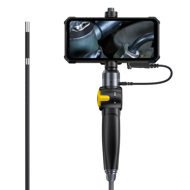 Ulefone uSmart E03 UF-EC03 endoskopická kamera, 1280x720 HD, sonda ovládateľná o 180° v dvoch smeroch, 6 LED, IP67, 1 m polotuhý kábel