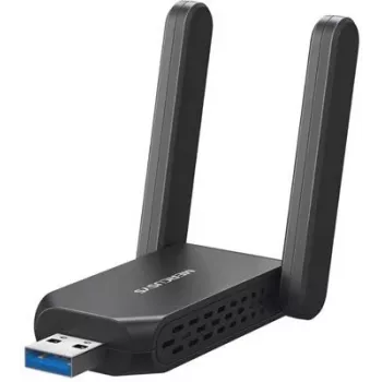 Wi‑Fi USB adaptér MERCUSYS MA72XH AX1800 s High‑Gain anténami, USB‑A Plug‑and‑Play