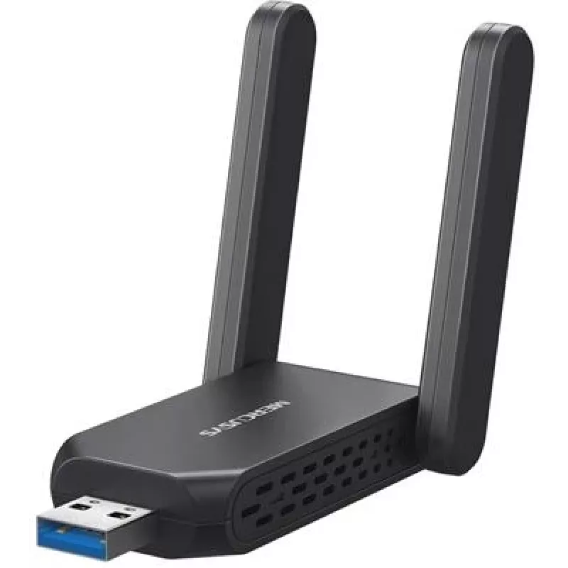 Wi‑Fi USB adaptér MERCUSYS MA72XH AX1800 s High‑Gain anténami, USB‑A Plug‑and‑Play