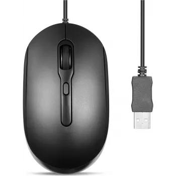 Perixx PERIMICE-222UB myš optická Silent USB-A čierna - myš - optická (PERIMICE-222UB)
