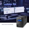 Qoltec Monolith UPS dvojitá konverzia online 0,65 kVA 360 W 2 AC zásuvky