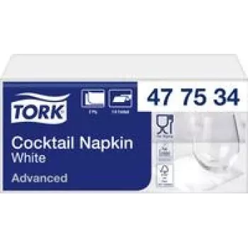Papierová servítka Tork 477534 — 2400 listov, jednovrstvové skladané servítky
