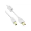 Microconnect USBAB2WF USB kábel USB 2.0 2 m USB A USB B biely