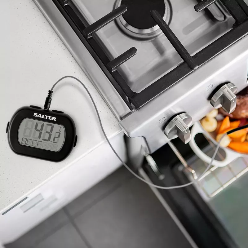 Digitálny instantný teplomer Salter 515 BKCR, vodotesný, na potraviny