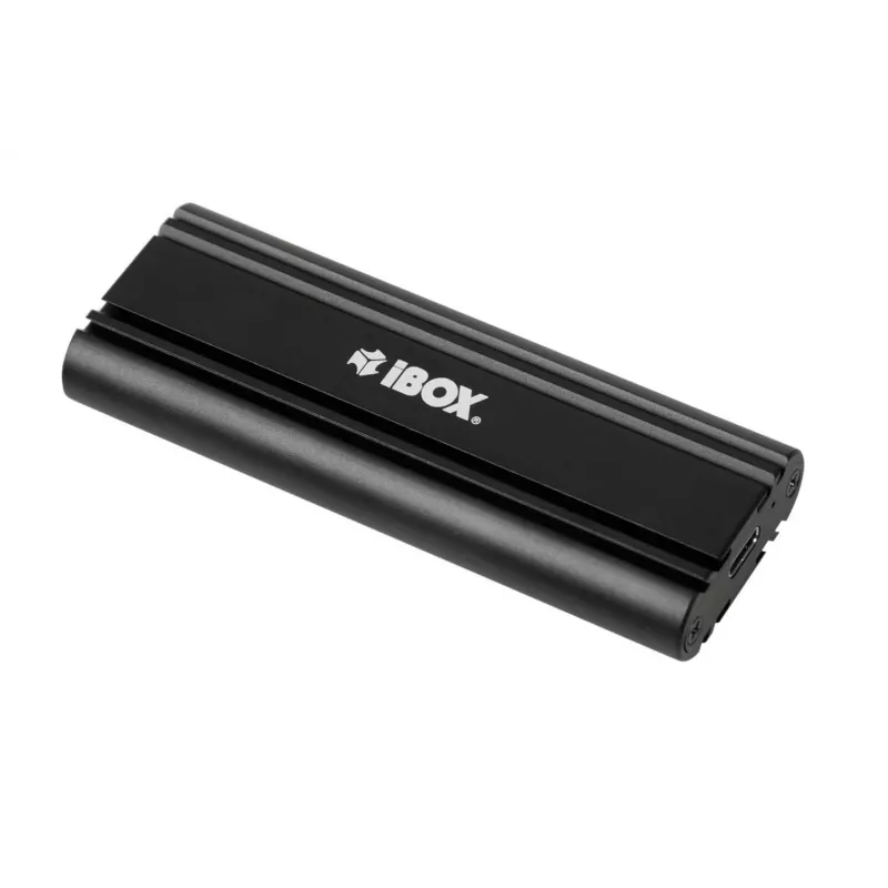 SSD puzdro IBOX HD-07 pre 1x M.2 disk, USB 3.2 Gen 2 (10 Gbit/s), USB-C, čierna