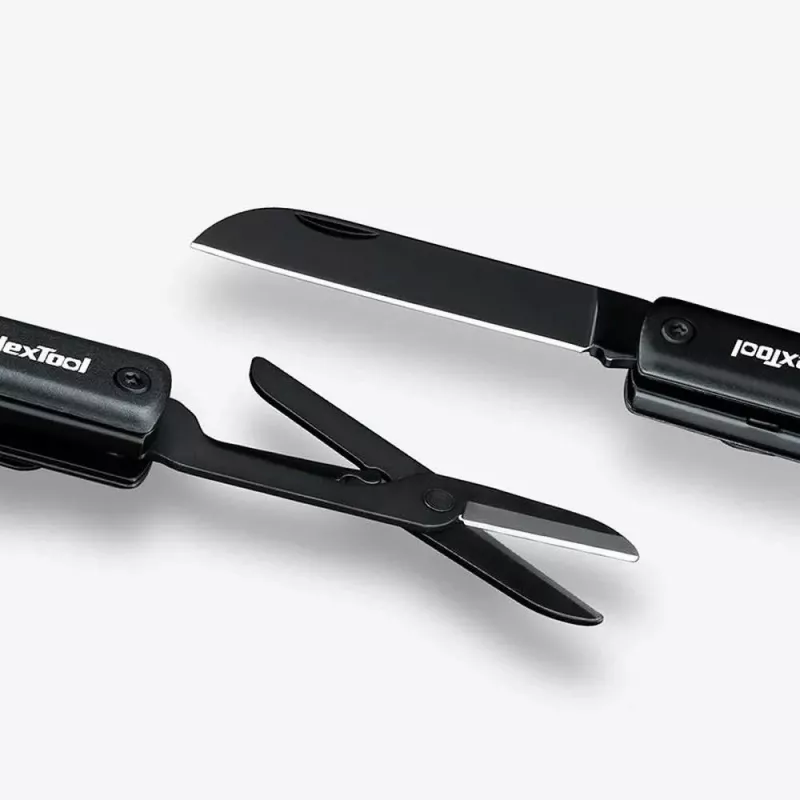 Multifunkčné pero s baterkou Nextool NE20026 — LED 50 lm, 90 min prevádzky, nerezový nôž, nožnice, USB-C, hliník, 125×15 mm, 38 g