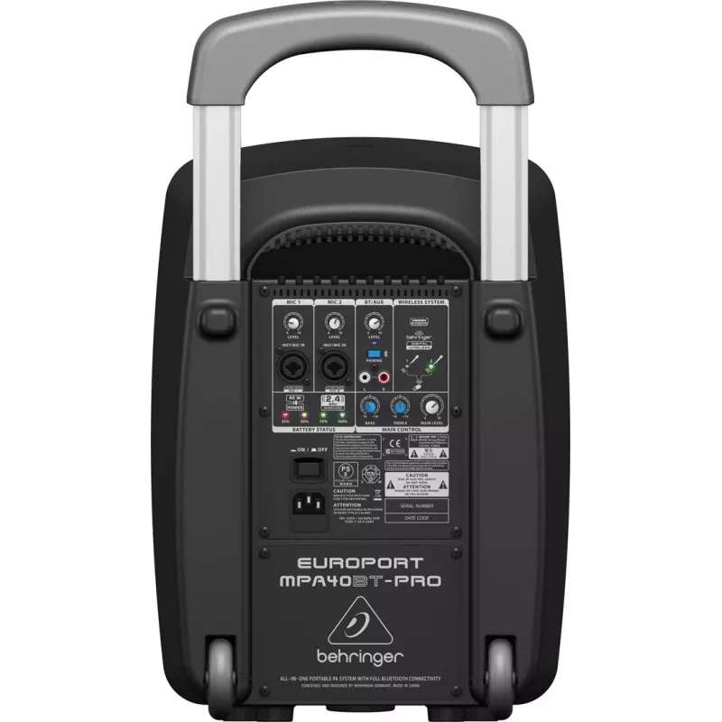 2-pásmový reproduktor Behringer Europort MPA40BT-PRO 40W