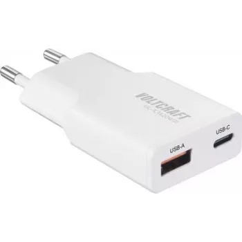 Voltcraft UC-1C1A20W01 USB nabíjačka 1x USB-A USB-C rýchle nabíjanie PD 3.0 biela (VC-17010770)