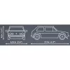 Cobi Volkswagen Golf GTI (1976–1983) stavebnica, modrá, 1:35, 68 dielikov