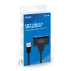 SAVIO SATA na USB 3.1 Gen 1 rozhranie kábel AK-68, SATA konektor samica na USB-A konektor samec, 5 Gbit/s, 0,25 m, čierna