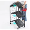 Topeshop Storage Rack FS005 záhradný regál na náradie samostatne stojaci pozinkovaná oceľ