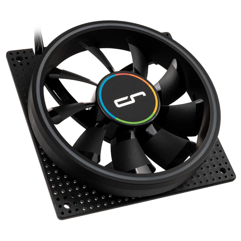 Cryorig Crona S CR-XRS3 PWM ARGB ventilátor do skrinky (3 ks), 120 mm, čierny
