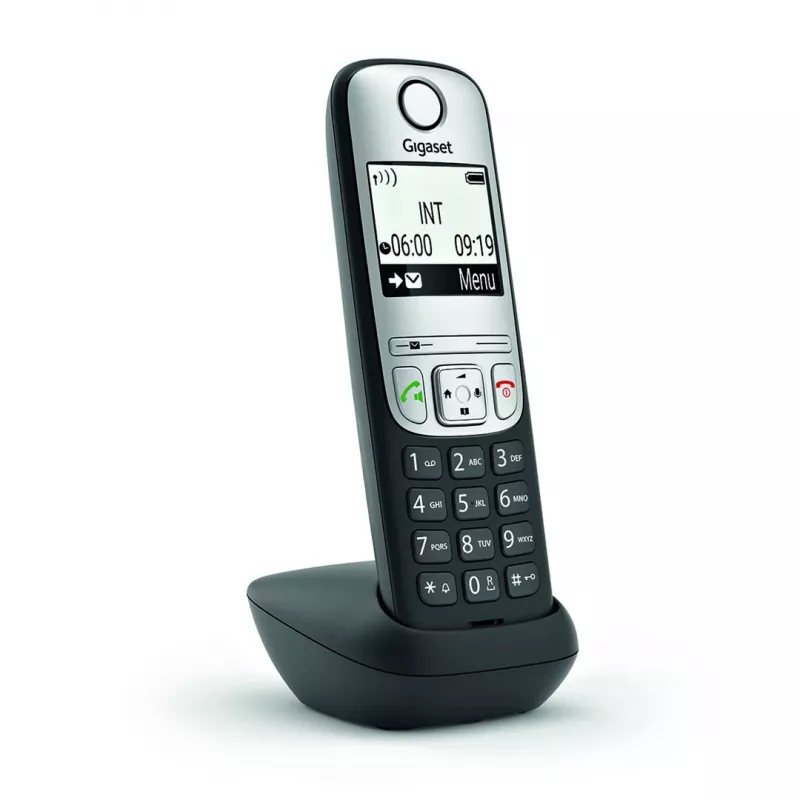 Gigaset A690HX analógový/DECT telefón identifikácia volajúceho čierny, strieborný