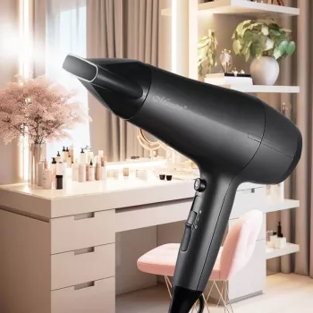 Fén Maestro MR-217 2200 W, DC motor, 2 rýchlosti, studený vzduch, stylingová tryska, čierno-grafitový
