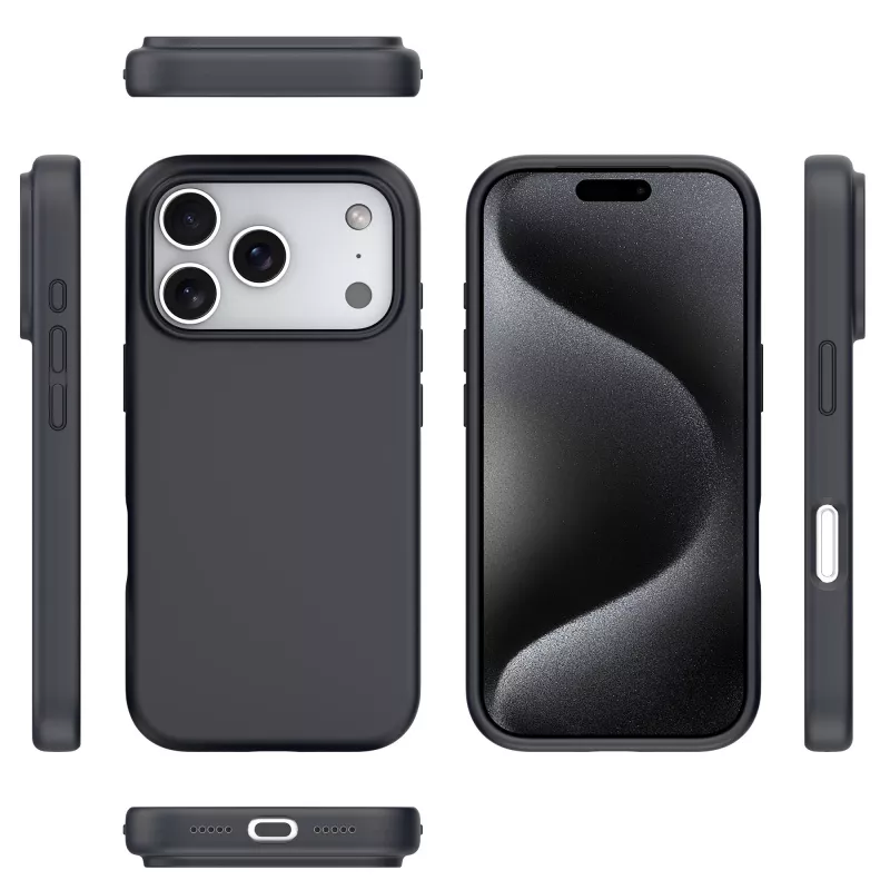 StyleShell SHOCK (čierna, iPhone 17 Pro, kompatibilná s MagSafe)