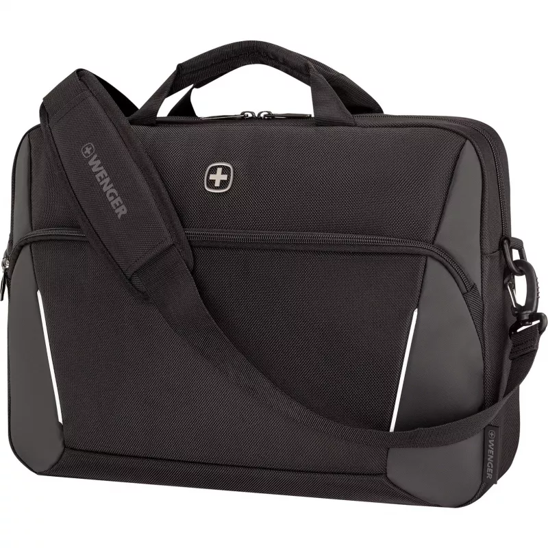 Taška na notebook Wenger XE Compact Brief 16 s priehradkou na tablet, čierna