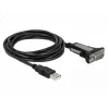 DELOCK adaptér USB 2.0 Type-A na 1 x sériový RS-232 DB9 3 m