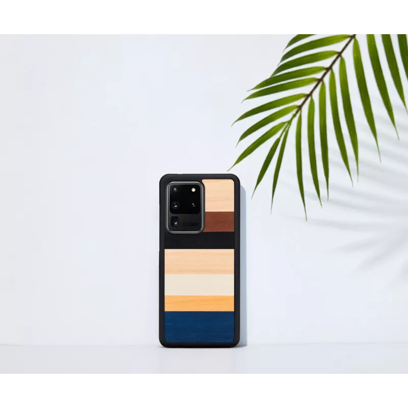 Puzdro na telefón Man and Wood pre Samsung Galaxy S20 Ultra — čierna