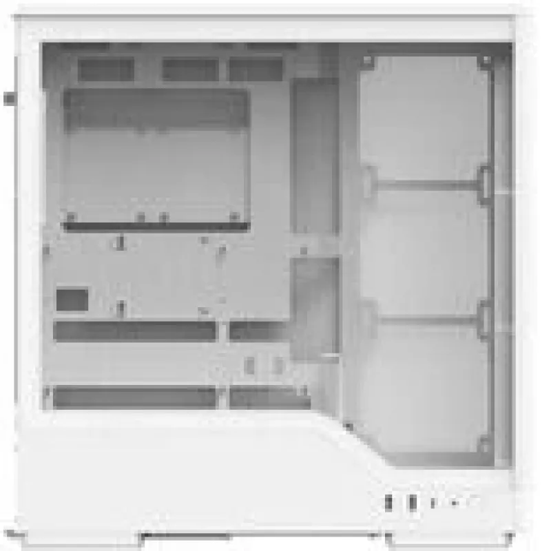 Počítačová skriňa AEROCOOL D520A Midi-Tower ATX Tempered Glass RGB — biela