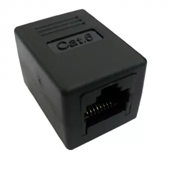 RJ-45 modulárna spojka VALUE Cat.6 nechránená čierna