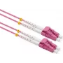 VALUE optický kábel 50/125µm OM4 - LC/LC - konektory s nízkym útlmom - fialový - 7 m