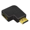 HDMI spojovací adaptér LOGILINK AH0008 — HDMI na HDMI, čierny, pozlátené kontakty