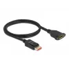 DisplayPort predlžovací kábel Panel-Mount DeLOCK 87095 8K 60 Hz 1 m