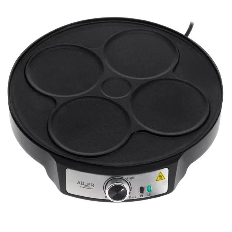 Adler AD 3093 Elektrický obojstranný výrobník palaciniek 2v1, 1600 W, čierny