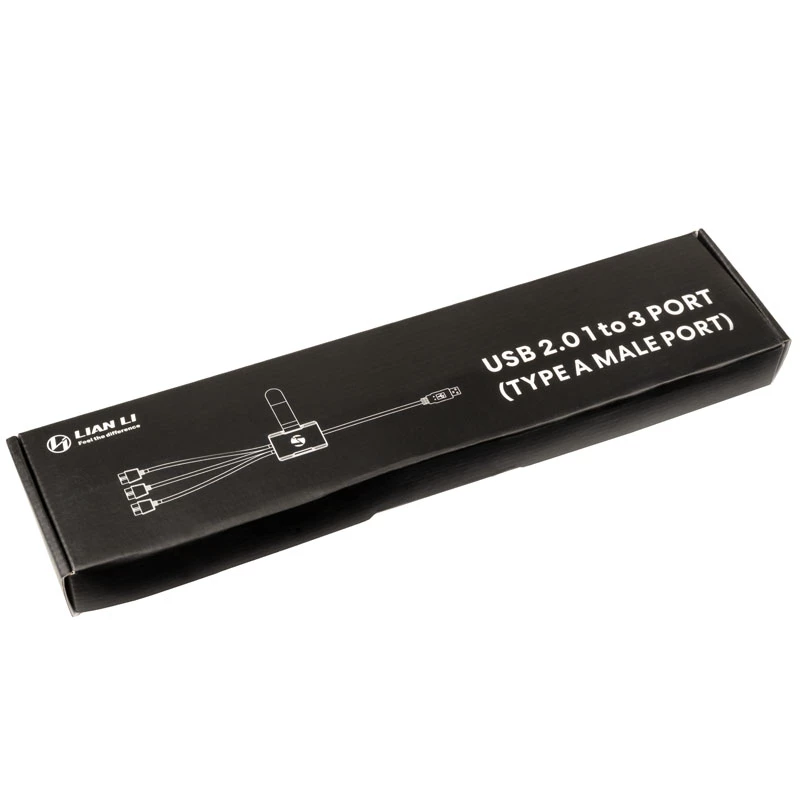 USB hub Lian Li PW-U2TPAB Type-A samec 1-na-3 IDC 9-pin