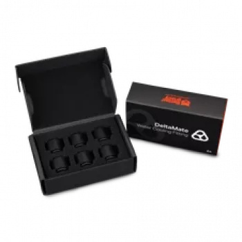 Thermal Grizzly DeltaMate Extender MF14 – konektor vodného chladenia, čierna, 6 ks (TG-DM-FIT-6007)