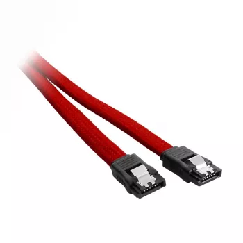 CableMod ModMesh - SATA kábel - Serial ATA 150/300/600 - SATA (W) na SATA (W) - 60 cm - červený (CM-CAB-SATA-N60KR-R)