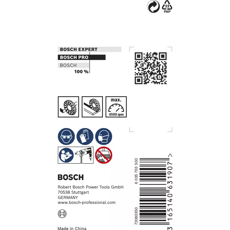 Bosch 2 608 622 110 drôtená kefa/hrniečková kefa 3 cm