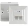 Sieťová zásuvka RJ-45 biela ShiverPeaks BS74251-SET