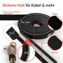 Rolka suchého zipsu na káble Label the Cable LTC 1410-10 — 10 m, čierna