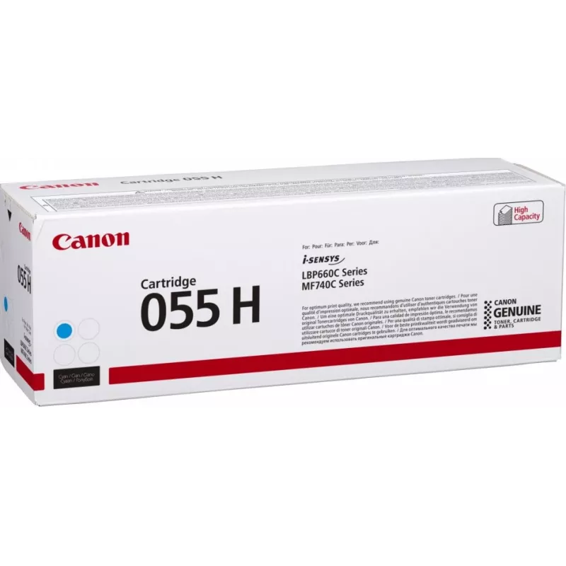 Canon 055H tonerkartuša 1 kus originálna azúrová