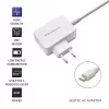 Qoltec 51039 napájací adaptér 65 W USB-C PD, 5–20,3 V, 2–3,25 A, vstavaný kábel USB-C, biely