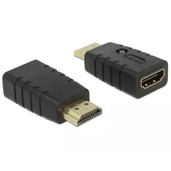 Adaptér HDMI (konektor samec) > HDMI (konektor samica), EDID emulátor (čierny)